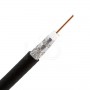 RG59 Coax, Direct Burial, 20 AWG, 95% BC Braid, 3.0 GHz,1000, Wooden Spool, Black