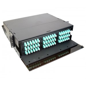 3U 19” Rack Mount Fiber Optic Patch Panel, LGX Fiber Enclosure