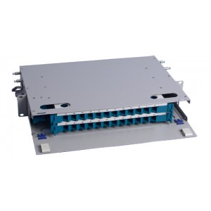 ODF Optical Distribution Frame With 2 12F Splice Module Inside, 24 Ports