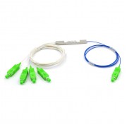 1X4 Fiber Optic PLC Splitter Mini 0.9mm With SC APC Connector