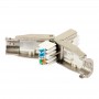 CAT6A RJ45 Toolless Shielded Ethernet Network Female Connector