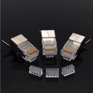 CAT7/Cat8 RJ45 Connector External Shielded 8P8C 1.5mm Diameter 100 pcs/pack