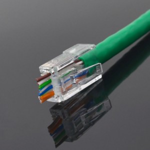 EZ CAT6 RJ45 Unshielded 8P8C Double Row 1.2mm Diameter Connector 