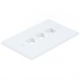 Wall Plate for Keystone, 1 Hole - White