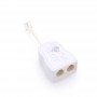 ADSL RJ11 RJ45 Line Modem Adapter Splitter 2 Port