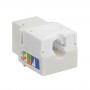 Cat5e Punch Down Keystone Jack 90 Degree White