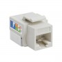 Cat5e Punch Down Keystone Jack 90 Degree White