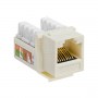 Cat6 Punch Down Keystone Jack 90 Degree Beige