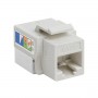 Cat6 Punch Down Keystone Jack 90 Degree White