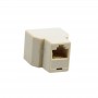  Female to 2 Female UTP Inline Coupler White