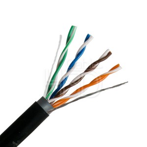 Outdoor CAT5E UTP UV Rated Double Jacket Direct Burial 305M