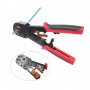 Network EZ Pass Through Multi Function Crimper Tool For Cat5e/Cat6 Cable