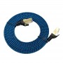 FLAT CAT7 10 GIGABIT PATCH CABLES, ULTRA FLAT, NYLON BRAIDED