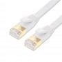 FLAT CAT7 Shielded Ethernet Patch Cables Whtie