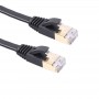 Flat CAT6A Shielded Ethernet Patch Cables Black