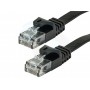 Flat Cat6 Network Ethernet Patch Cable - Black