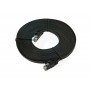 Flat Cat6 Network Ethernet Patch Cable - Black