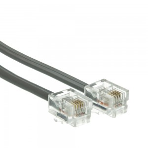 RJ11 Telephone Cord 6P4C Straight Modular Cable