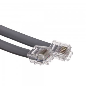 RJ12 Telephone Cord 6P6C Straight Modular Cable