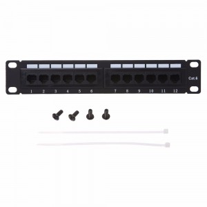 Cat6 Patch Panel 110 Type 12 Port 1U 