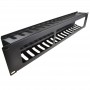 2U 19 Inch Data Cabinet Cable Management Bar With Vents