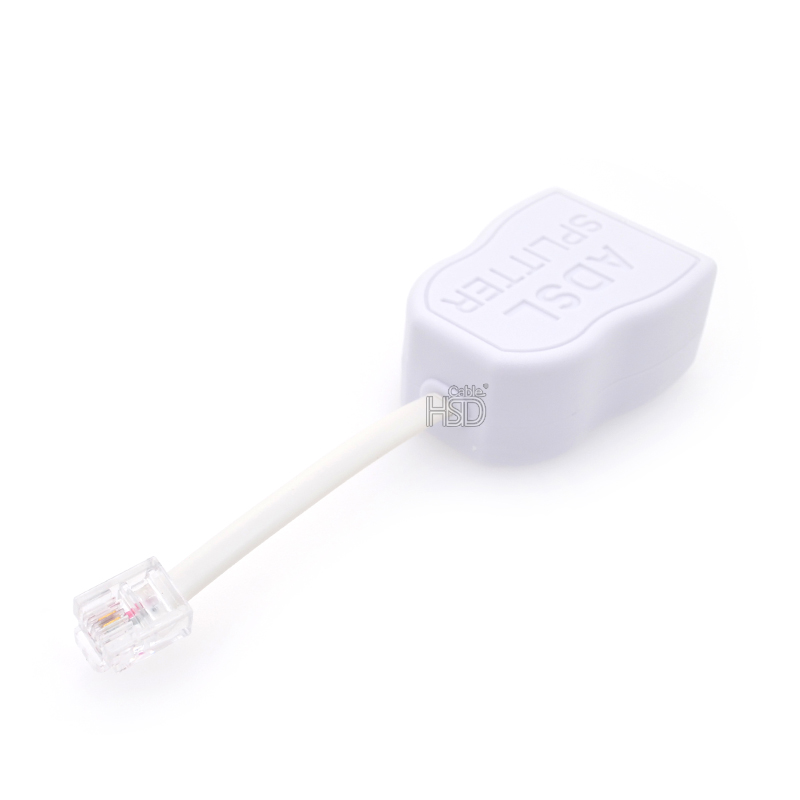 HSD Cable - ADSL RJ11 RJ45 Line Modem Adapter Splitter 2 Port