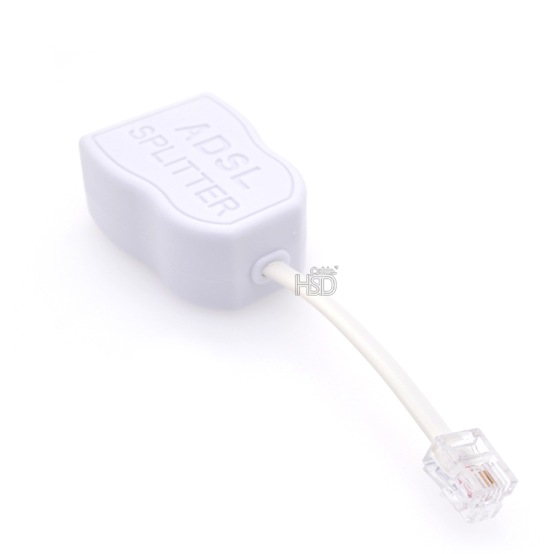 HSD Cable - ADSL RJ11 RJ45 Line Modem Adapter Splitter 2 Port